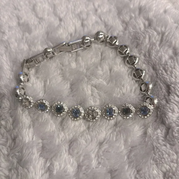 Swarovski Angelic Square Bracelet Blue Vintage - Main Image